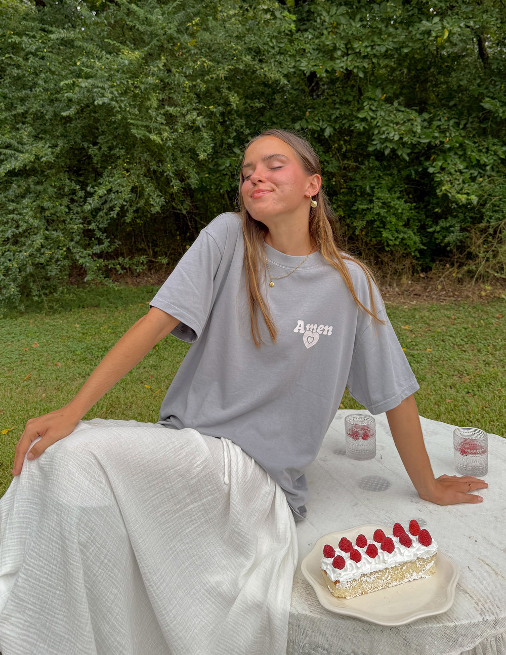 Amen Unisex Tee: Relaxed Fit Cityscape Cotton Streetwear Graphic