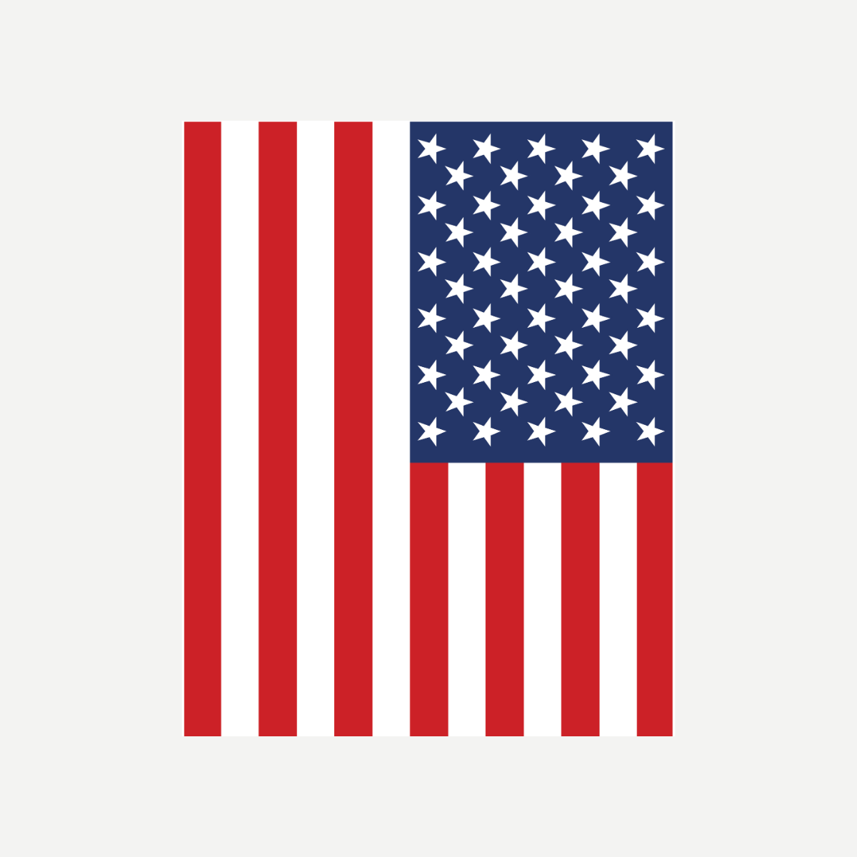 Large rectangular beach towel featuring an American flag pattern with stars and stripes.