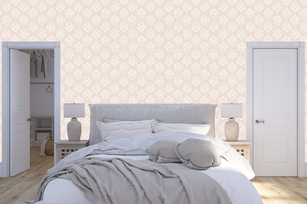 Amorette Floral Removable Wallpaper in Blue, Pink and Mint