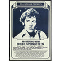 High-contrast poster print of Bruce Springsteen for wall decor