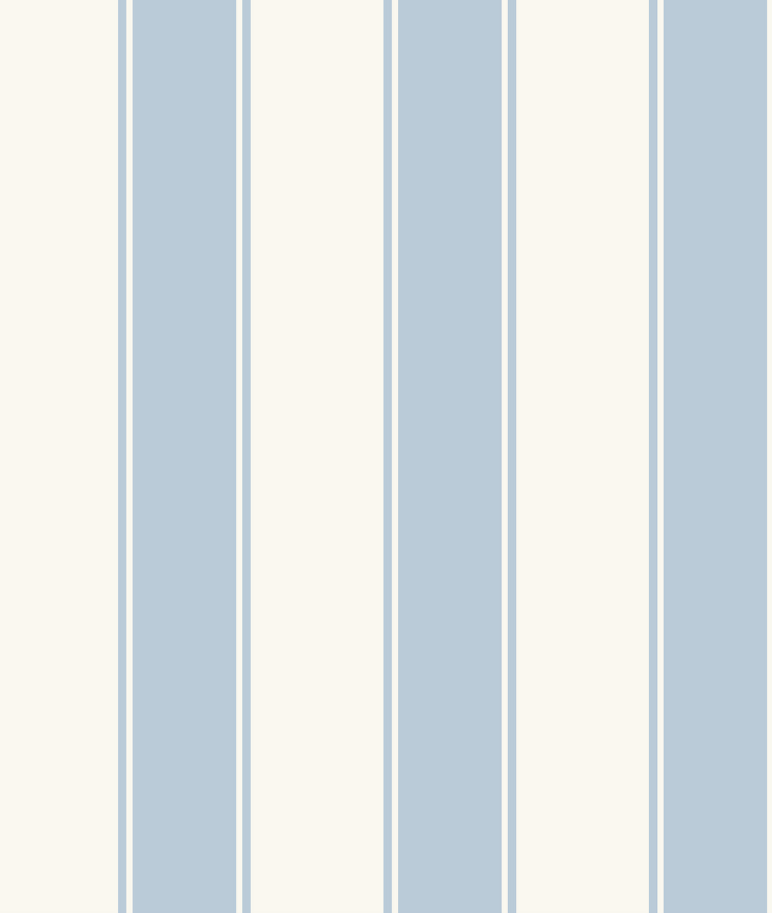 Andy Striped Removable Wallpaper in Blue, White, Pink and Cream