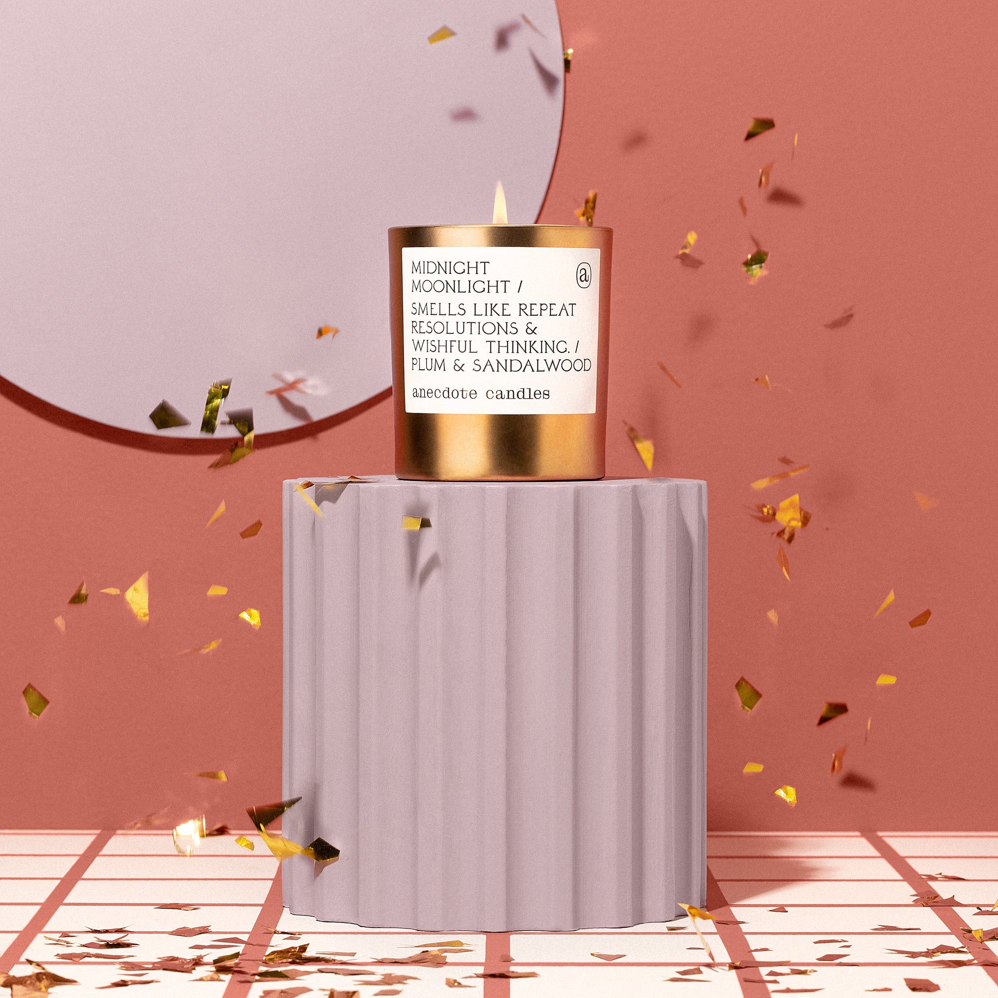 Midnight Moonlight Luxury Scented Glass Candle