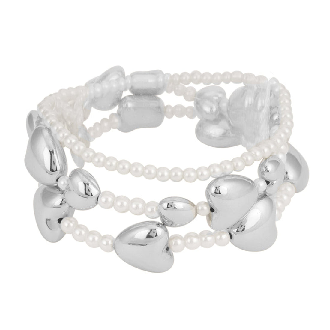 Annie Puffy Hearts Bracelet Set Of 3
