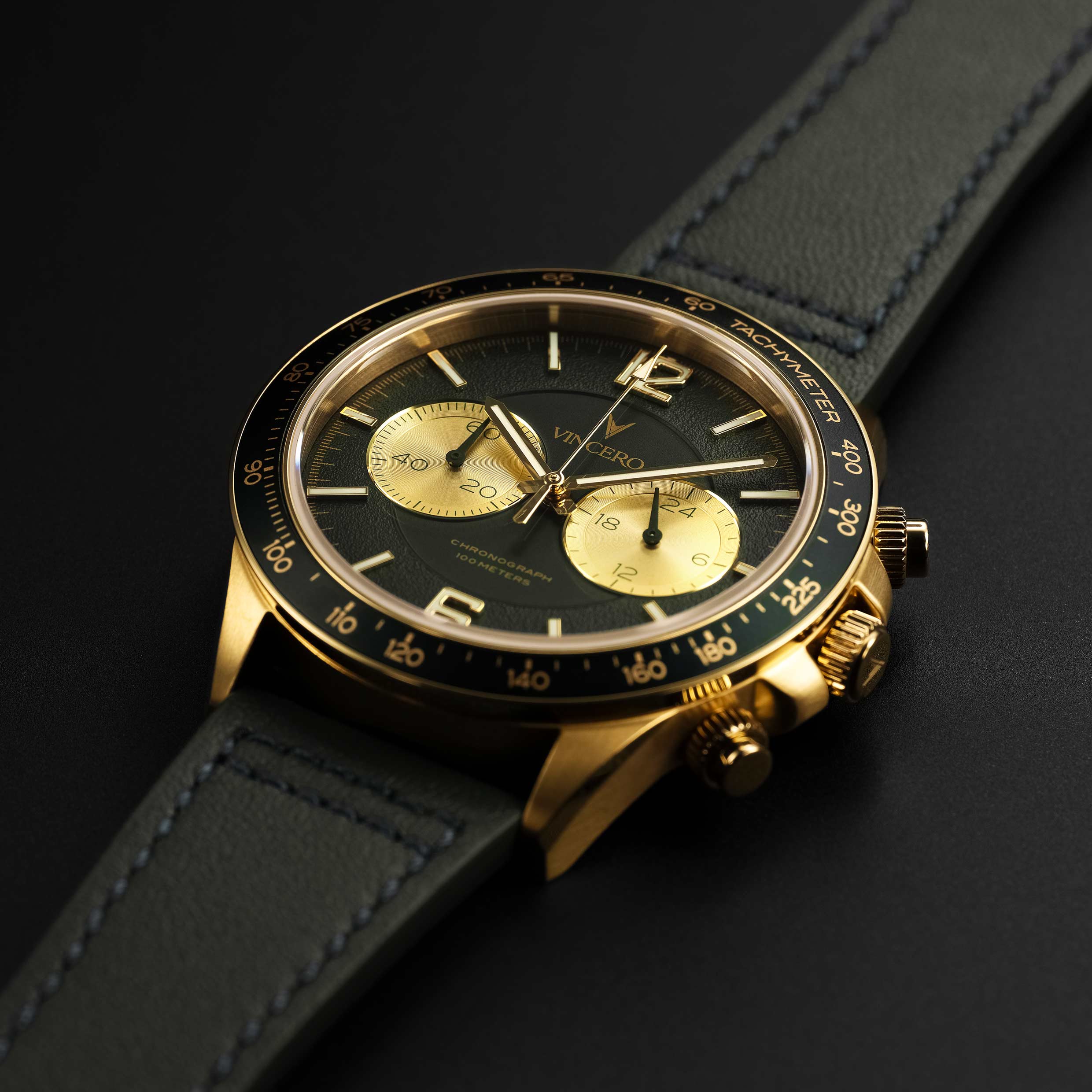 Apex Limited Release Kingsguard Matte Green Dial Chronograph