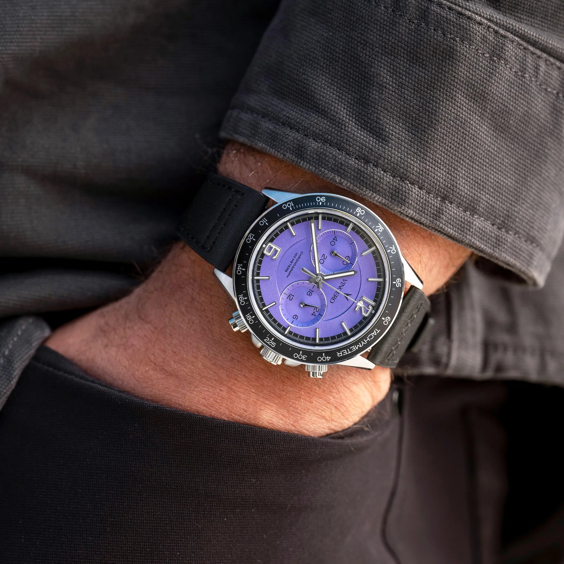 The Apex Prism Regal Haze Chronograph Watch 42mm Slim Fit