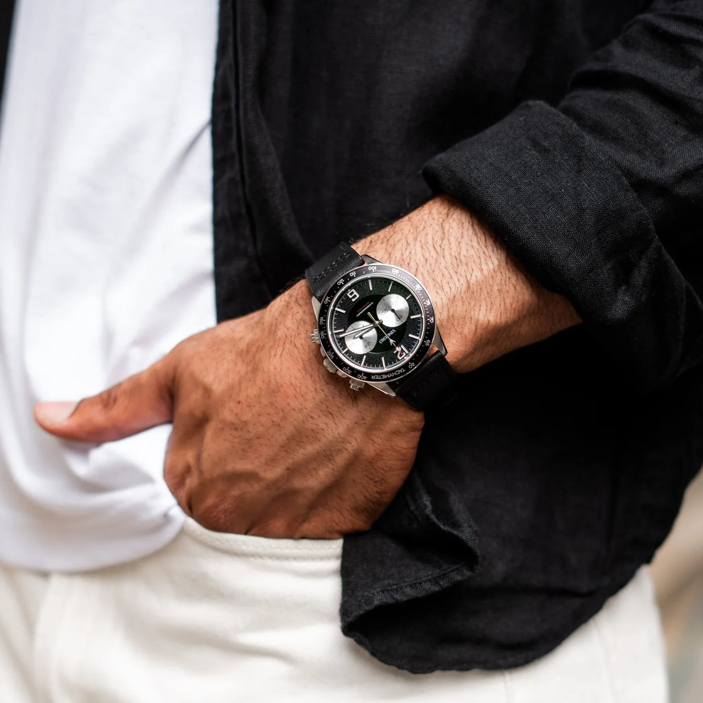 The Apex - Reverse Panda Chronograph Watch with 42mm Case