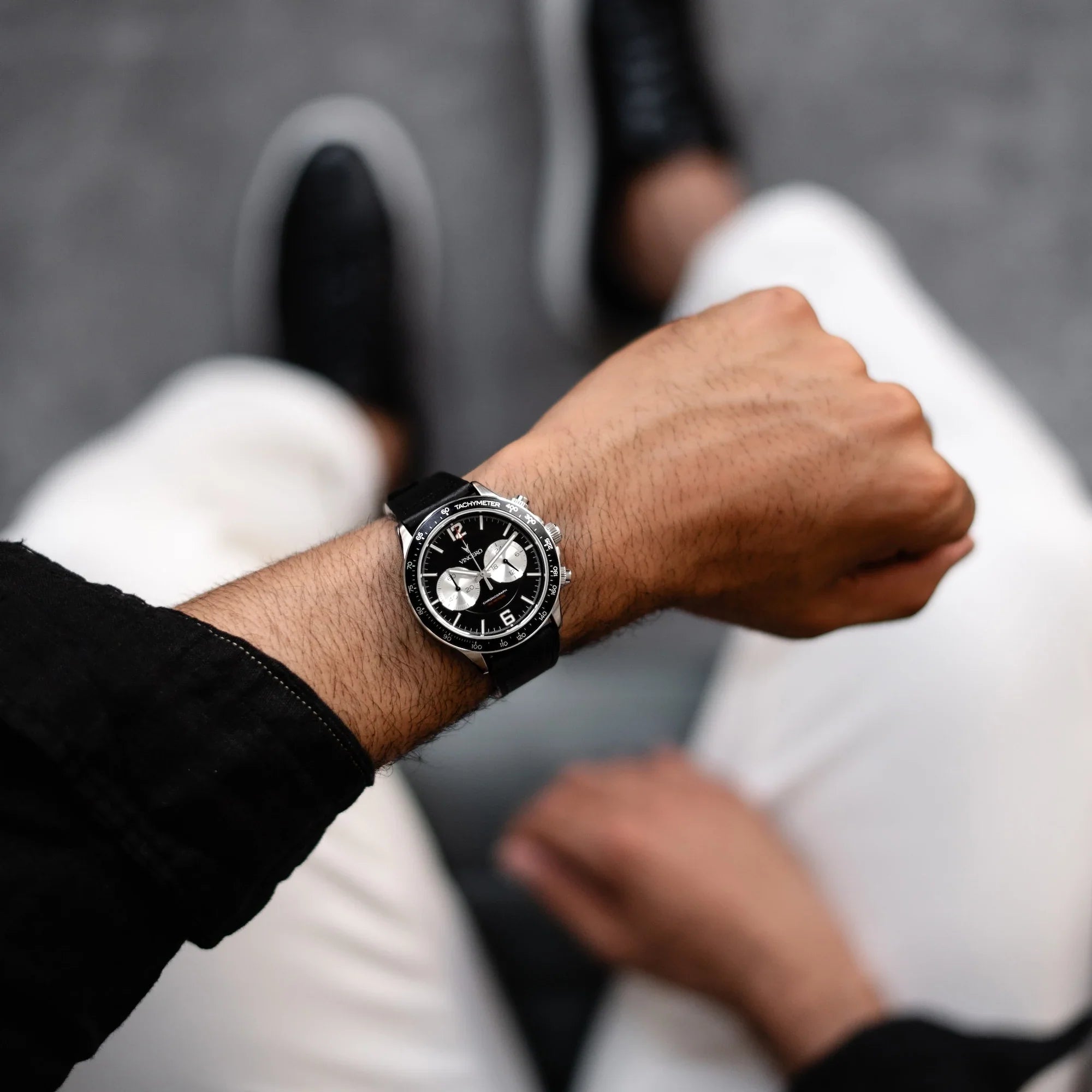 The Apex - Reverse Panda Chronograph Watch with 42mm Case