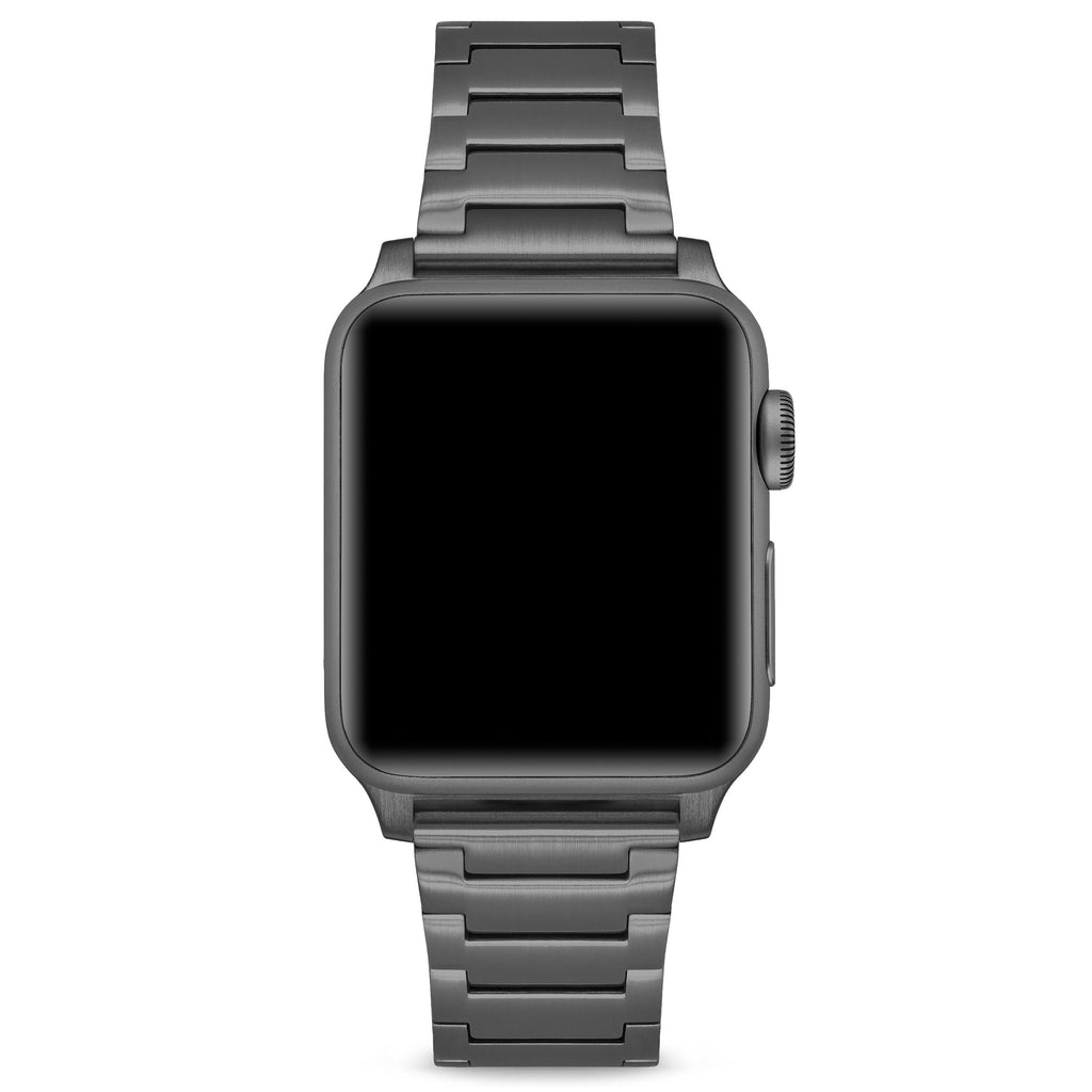 Graphite 316L stainless steel link band for Apple Watch 41mm and 42mm