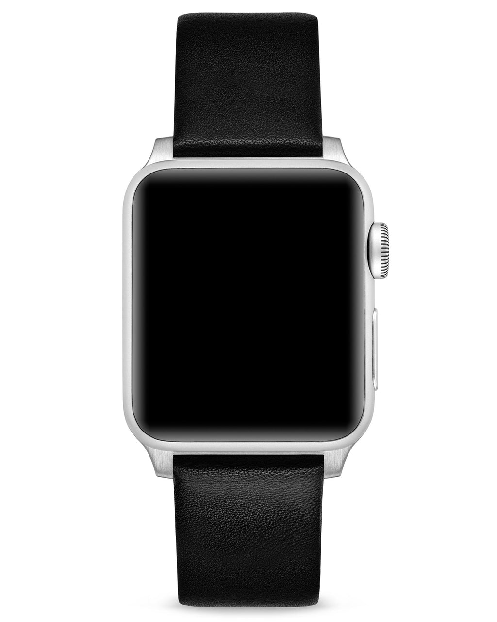 Apple Watch Leather Band with Silver Hardware for 41mm/42mm Cases
