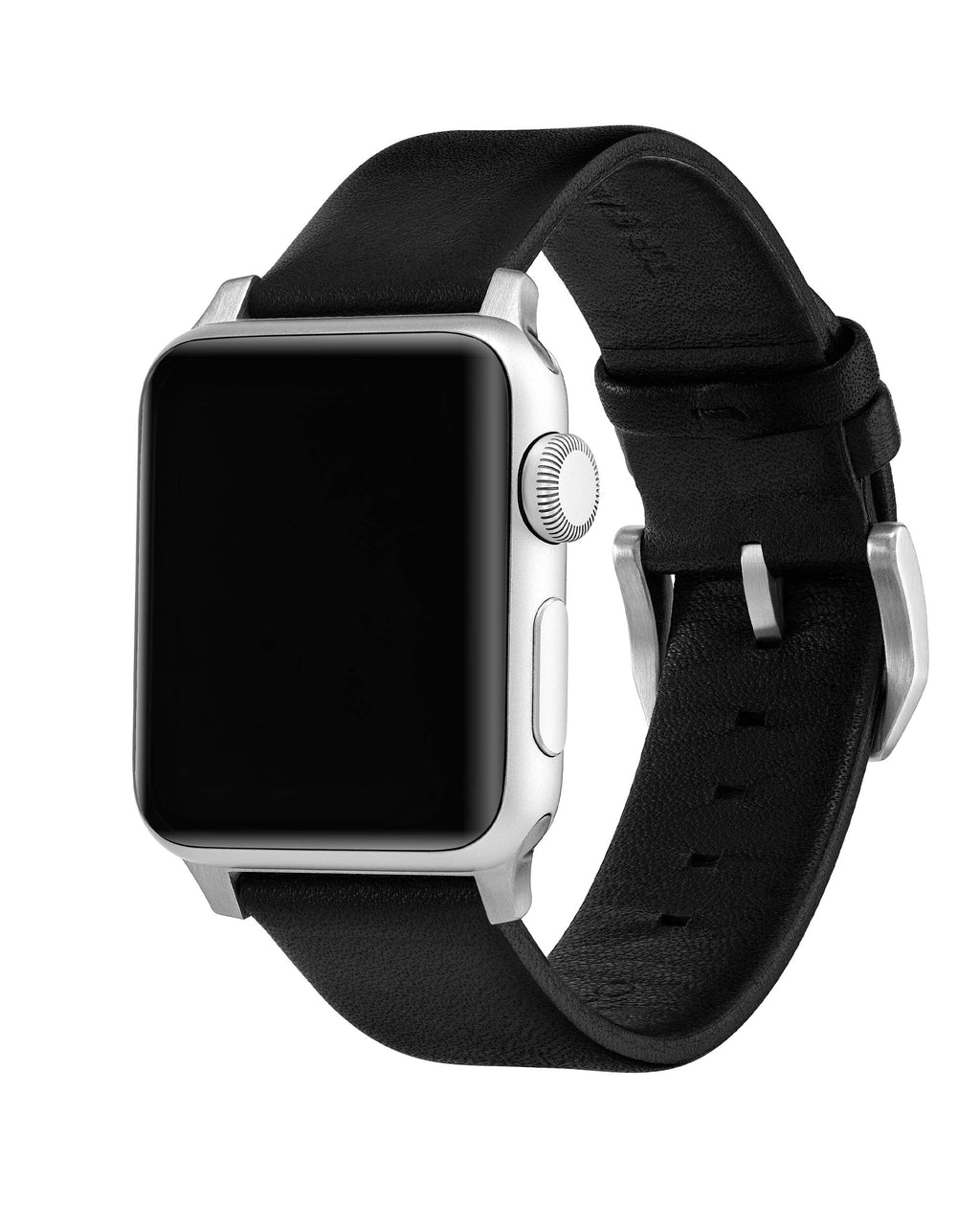 Apple Watch Leather Band with Silver Hardware for 41mm/42mm Cases