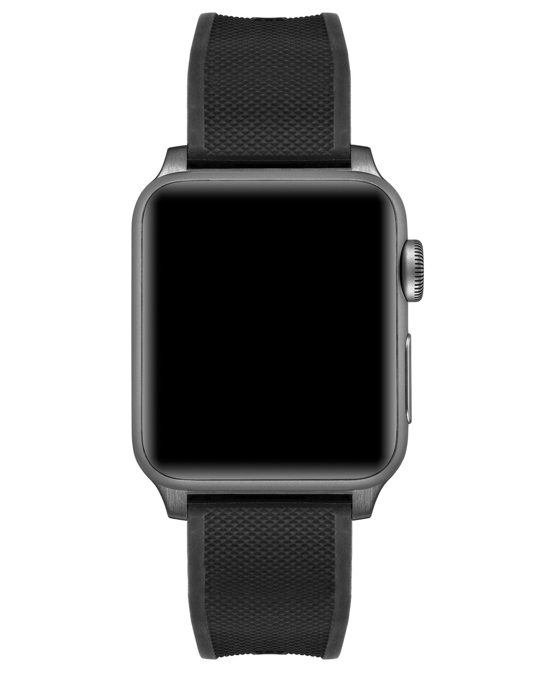 Silicone Apple Watch Band 41/42mm with Graphite Hardware