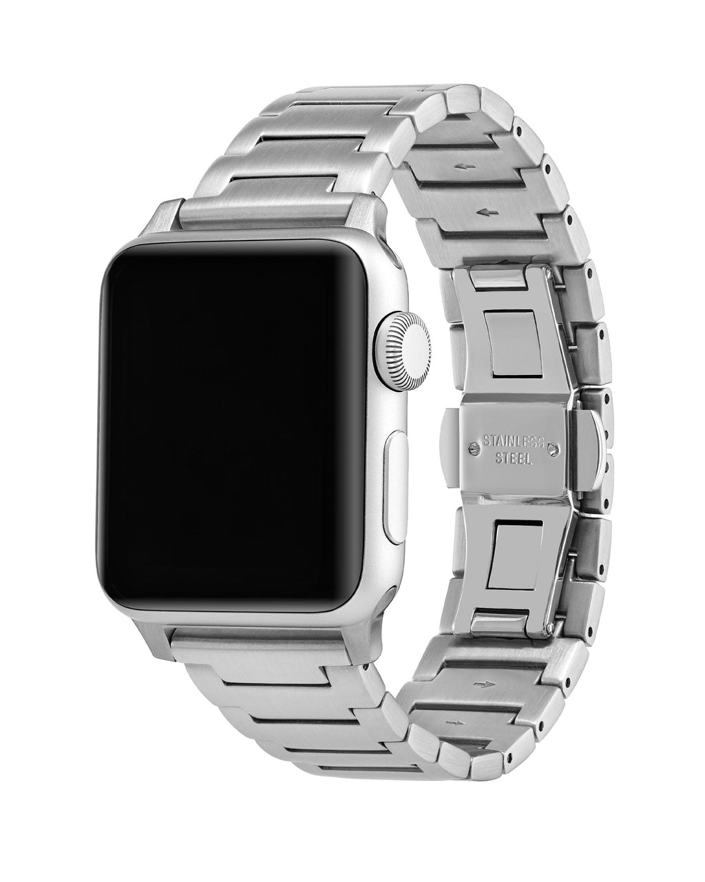 Stainless Steel Apple Watch Band - Silver Hardware 44/46mm