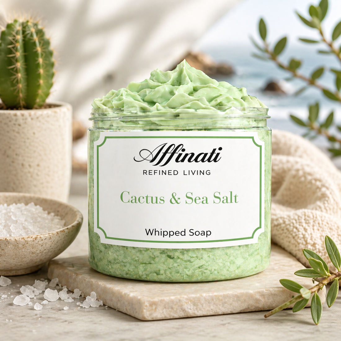 Cactus & Sea Salt Whipped Soap - 20 oz