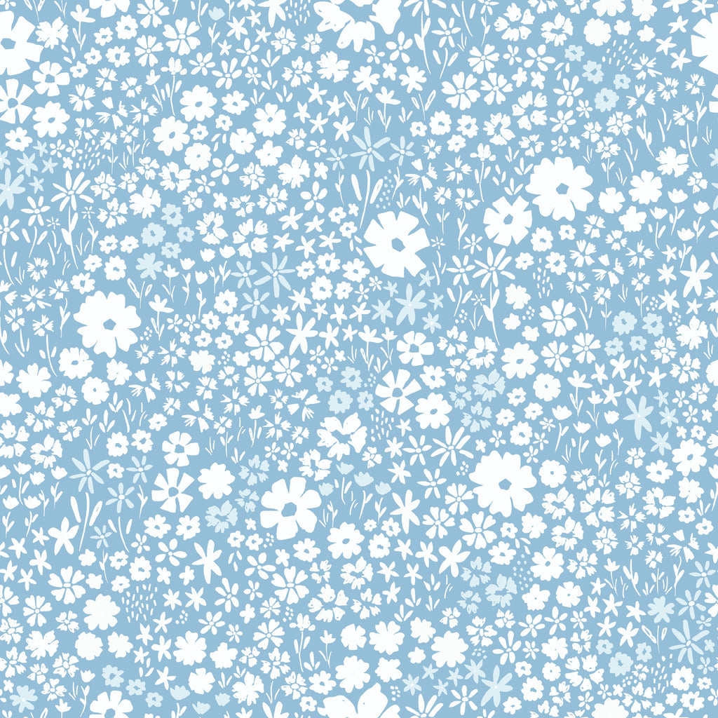 April Floral Removable Wallpaper - Pink, Terracotta & Green