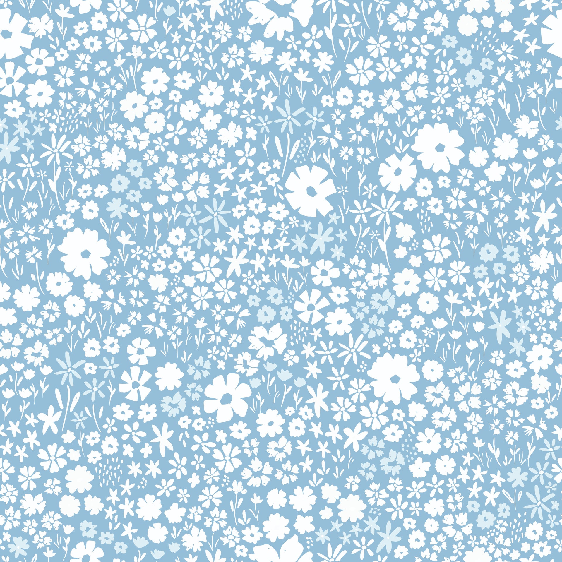 April Floral Removable Wallpaper - Pink, Terracotta & Green