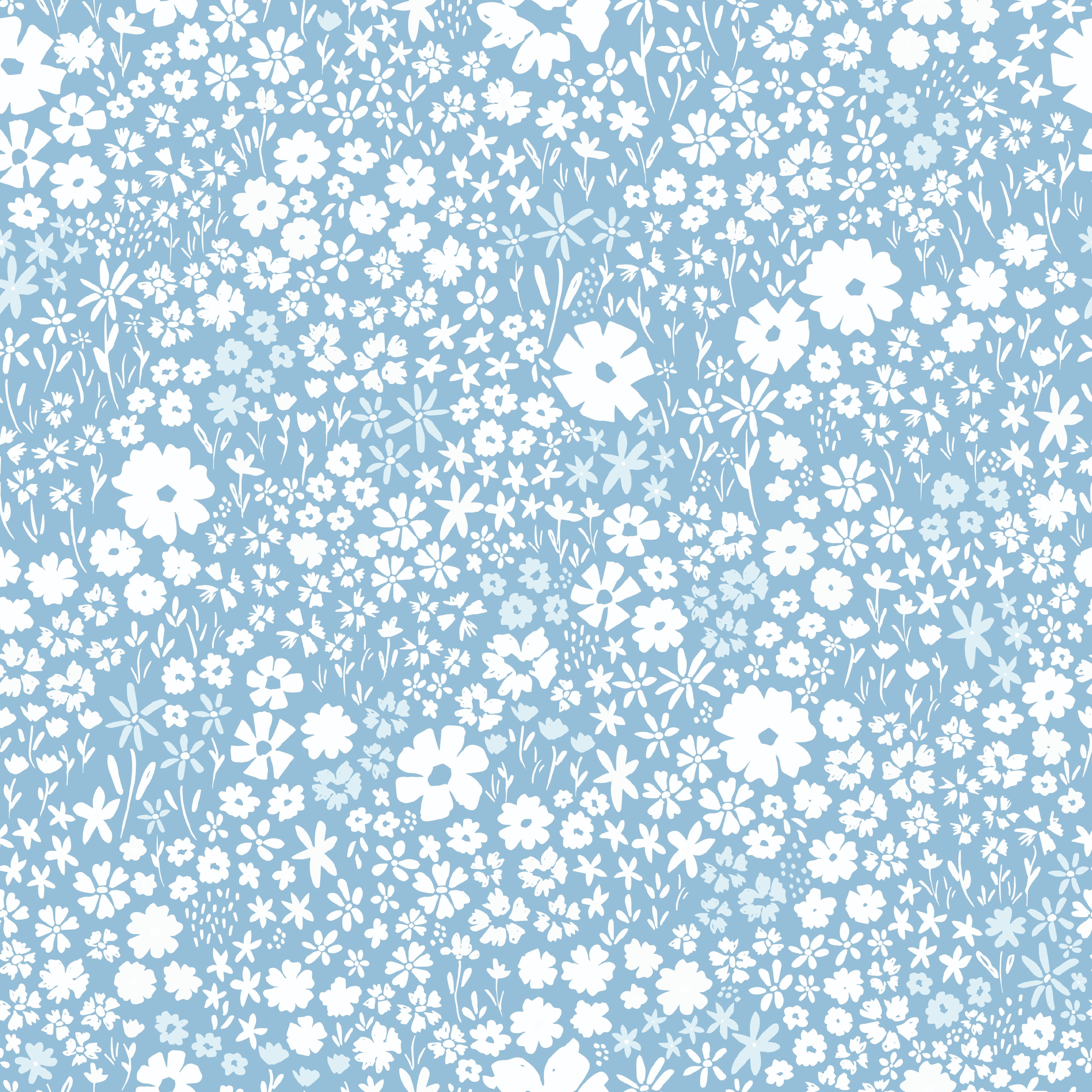 April Floral Removable Wallpaper - Pink, Terracotta & Green