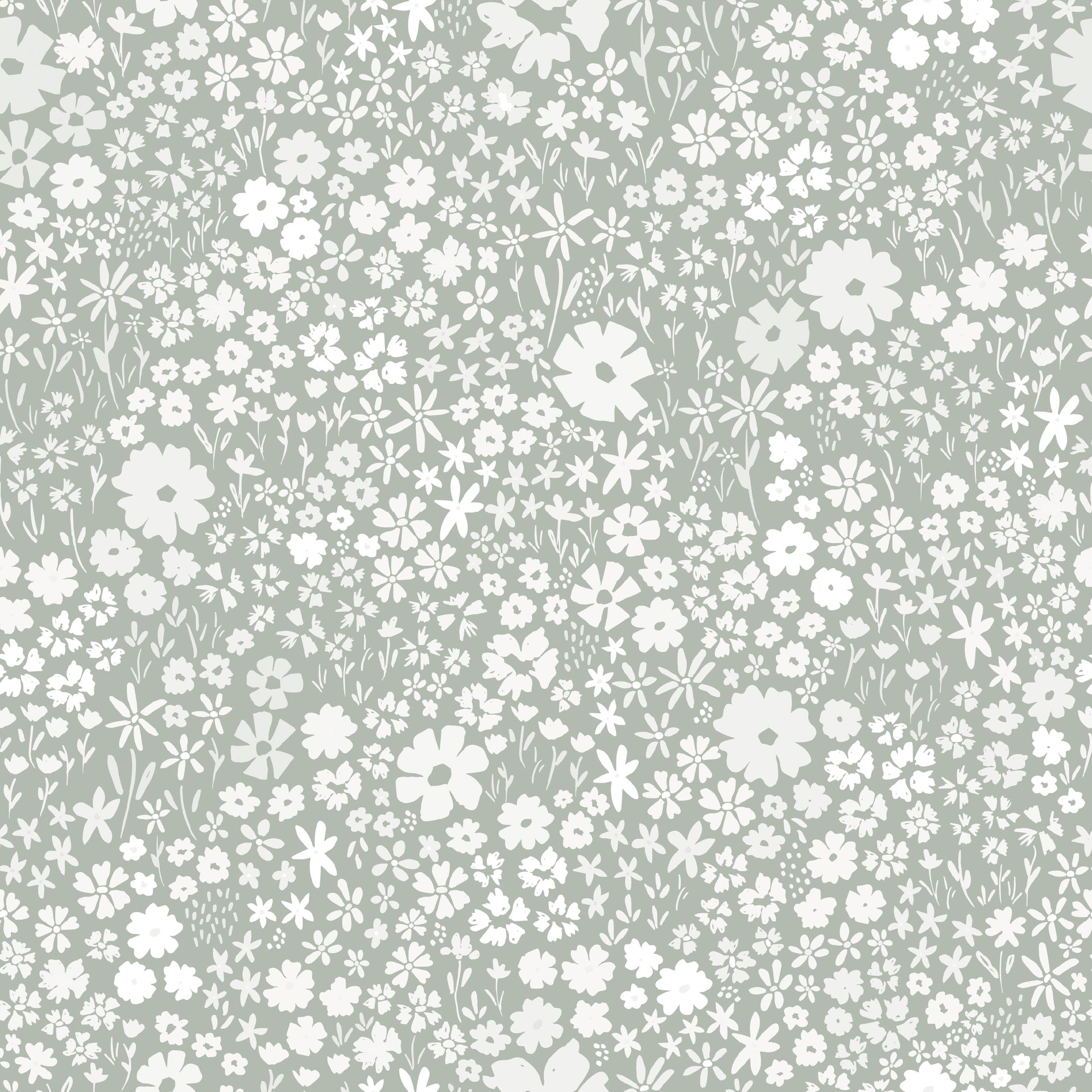 April Floral Removable Wallpaper - Pink, Terracotta & Green