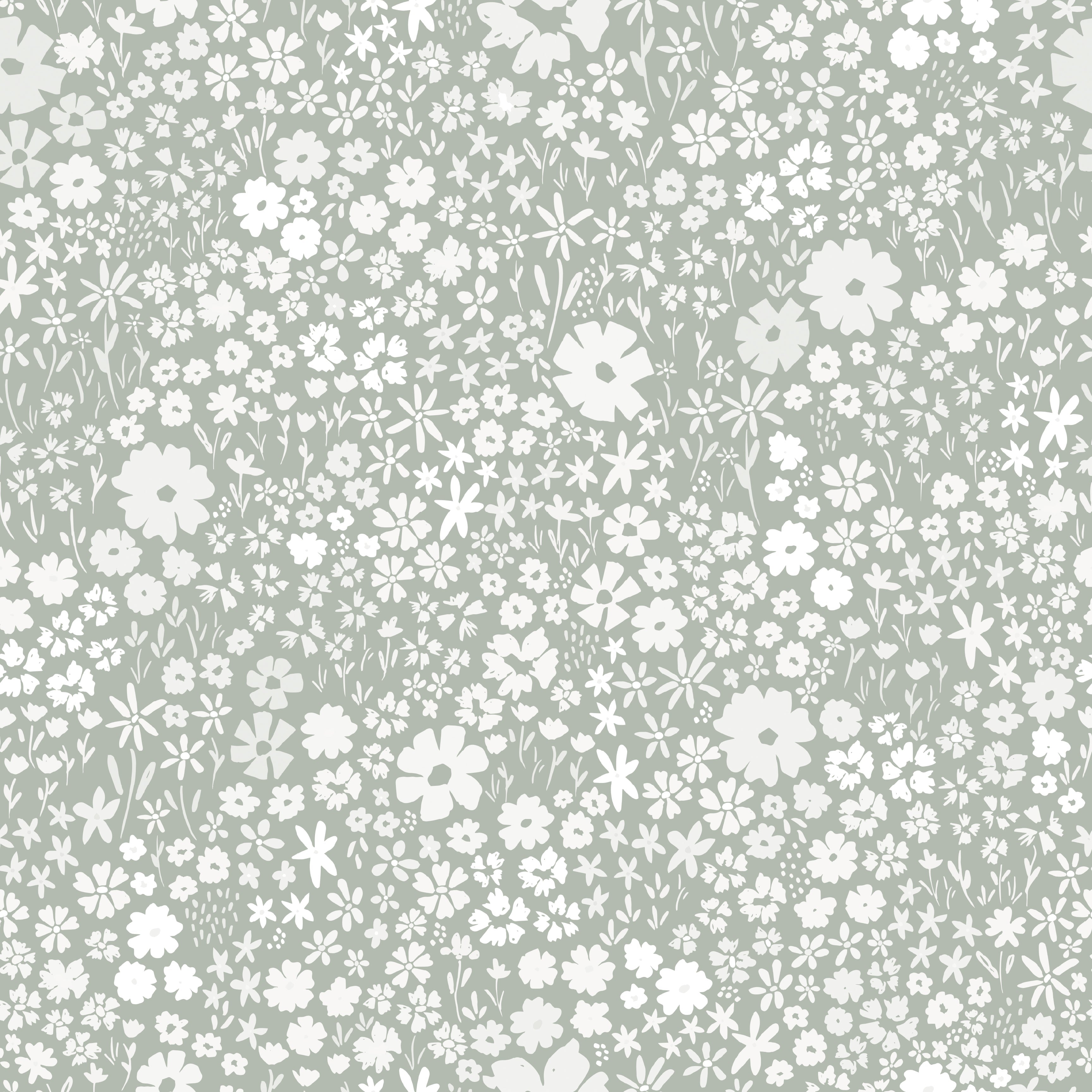 April Floral Removable Wallpaper - Pink, Terracotta & Green
