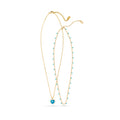 Heart-Shaped Turquoise Necklace with Gemstones