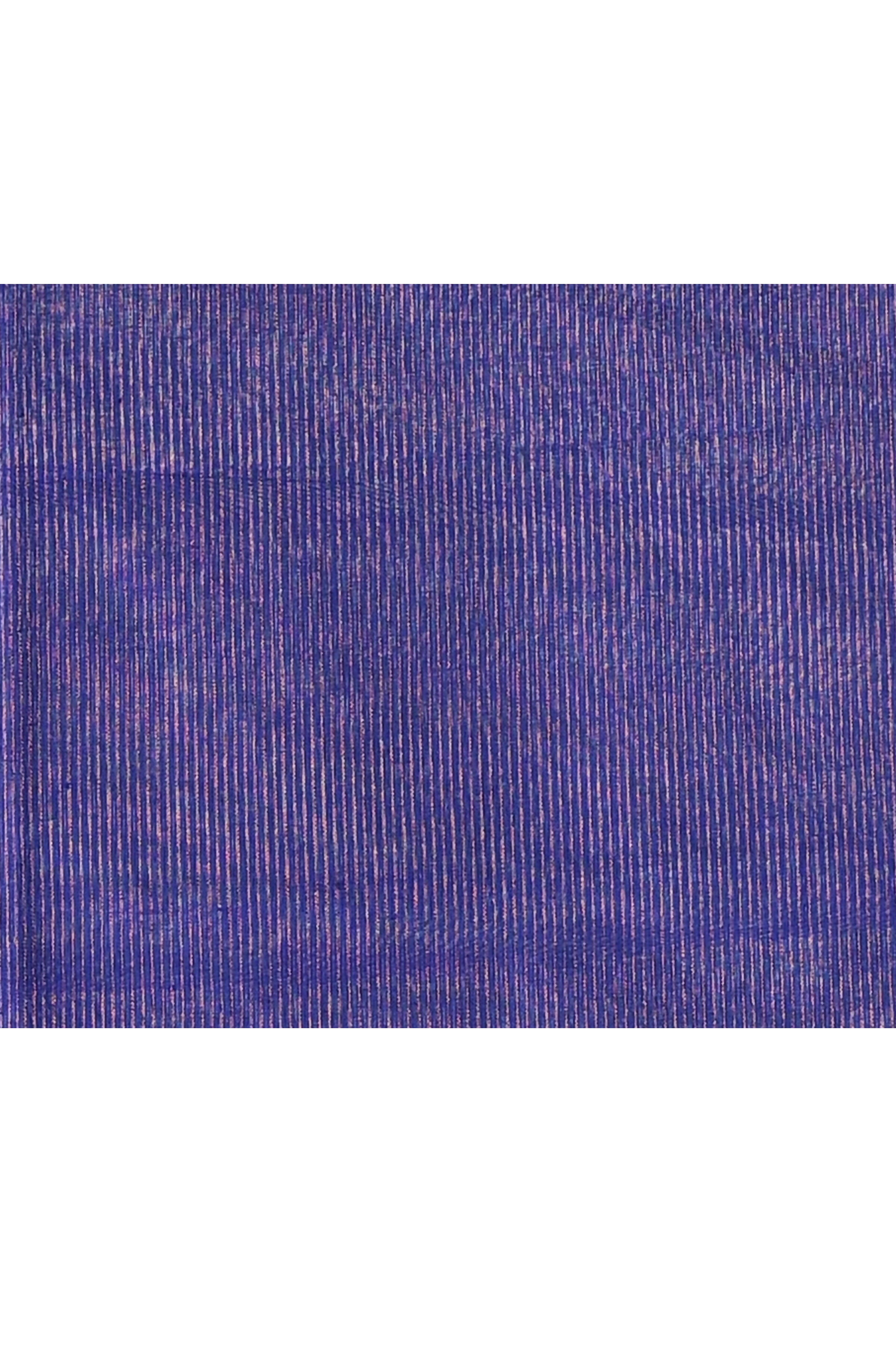 Royal Blue Embellished Cotton Blend Zari Check Handloom Saree