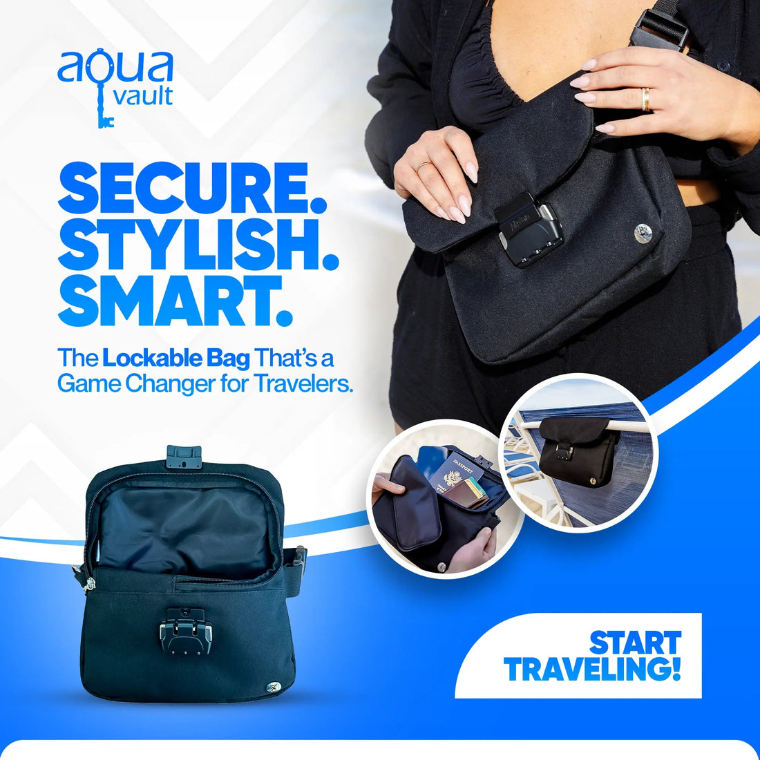 Lockable Crossbody Bag for Travel – Stylish, Secure, and Anti-Theft