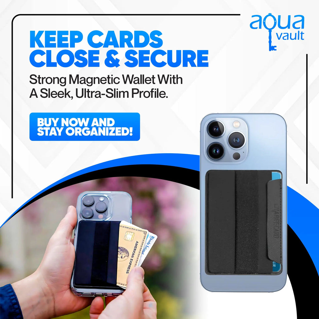 Magnetic Wallet with Phone Grip – Thin Magnetic Phone Wallet for iPhone