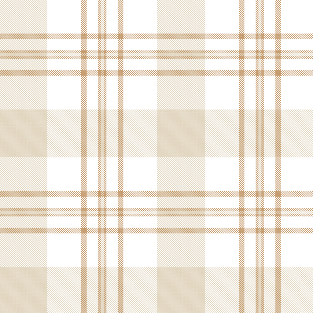 Archer Plaid Peel and Stick Wallpaper in Beige and Cream