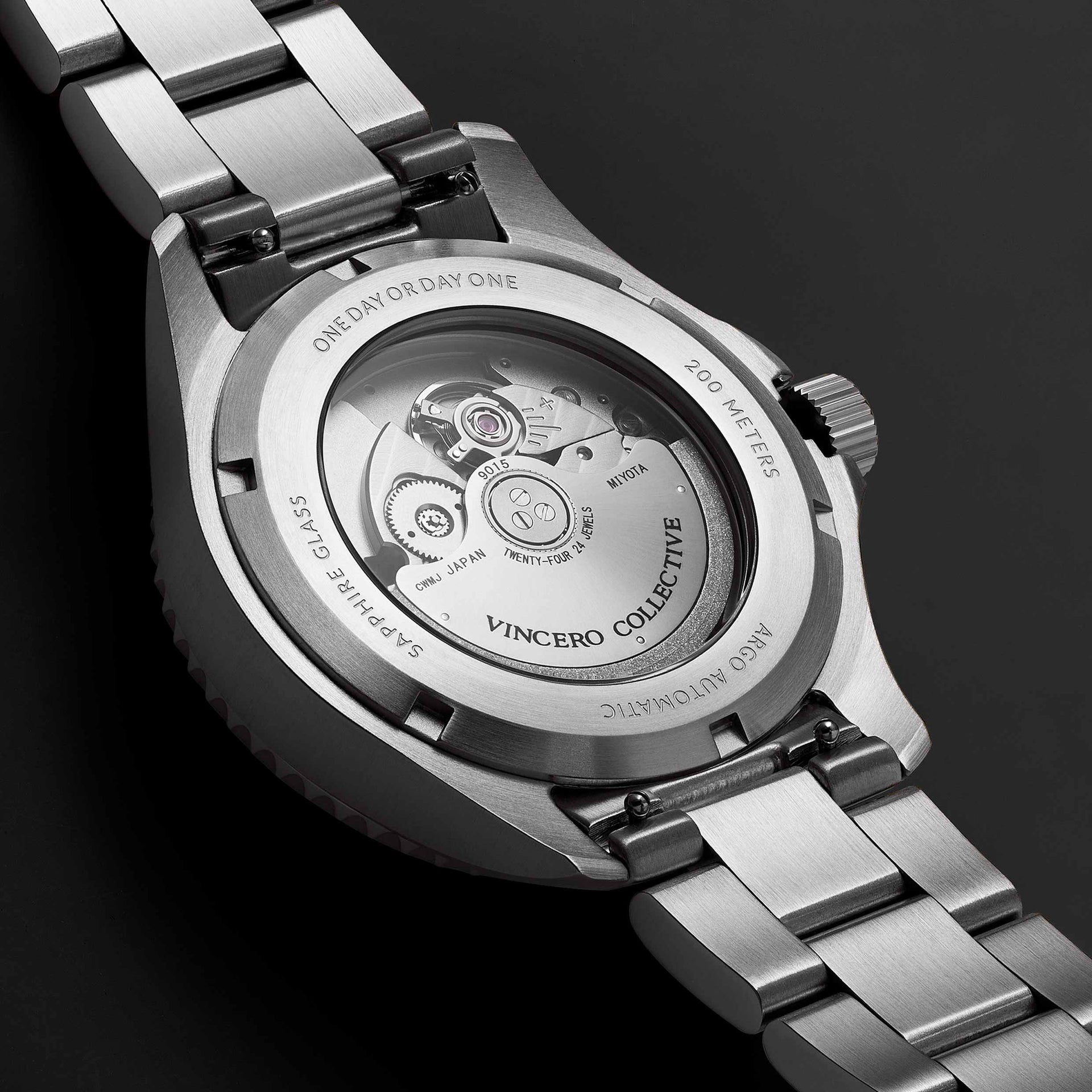 The Argo Automatic Dive Watch in Green and Silver