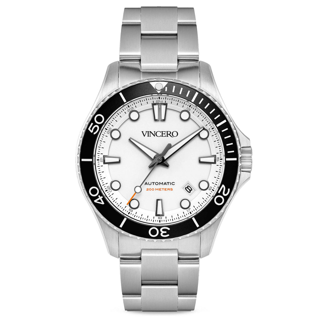 The Argo Automatic dive watch featuring a clean Frost silver dial