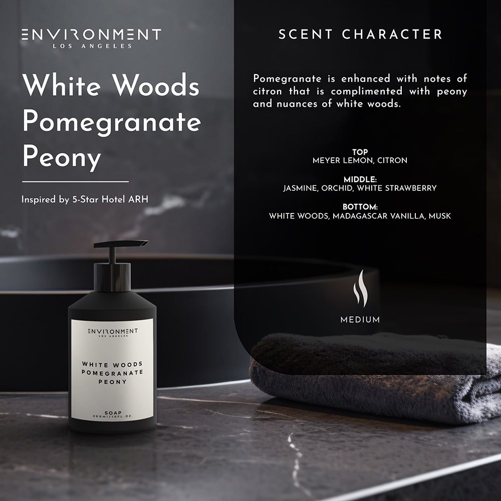 White Woods Pomegranate Peony Hand Soap Inspired by The Aria