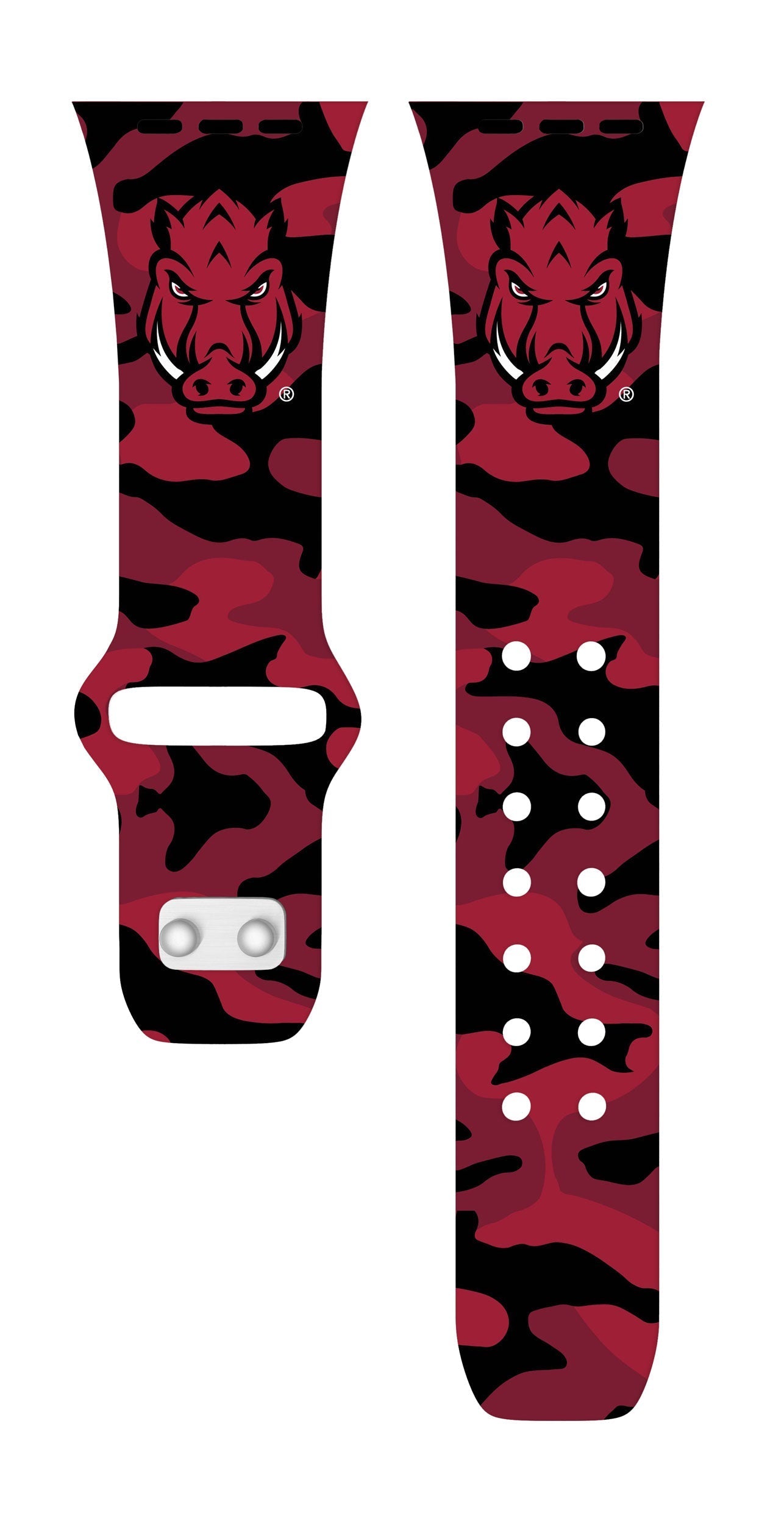 Arkansas Razorbacks HD Apple Watch Band Sports Silicone Strap