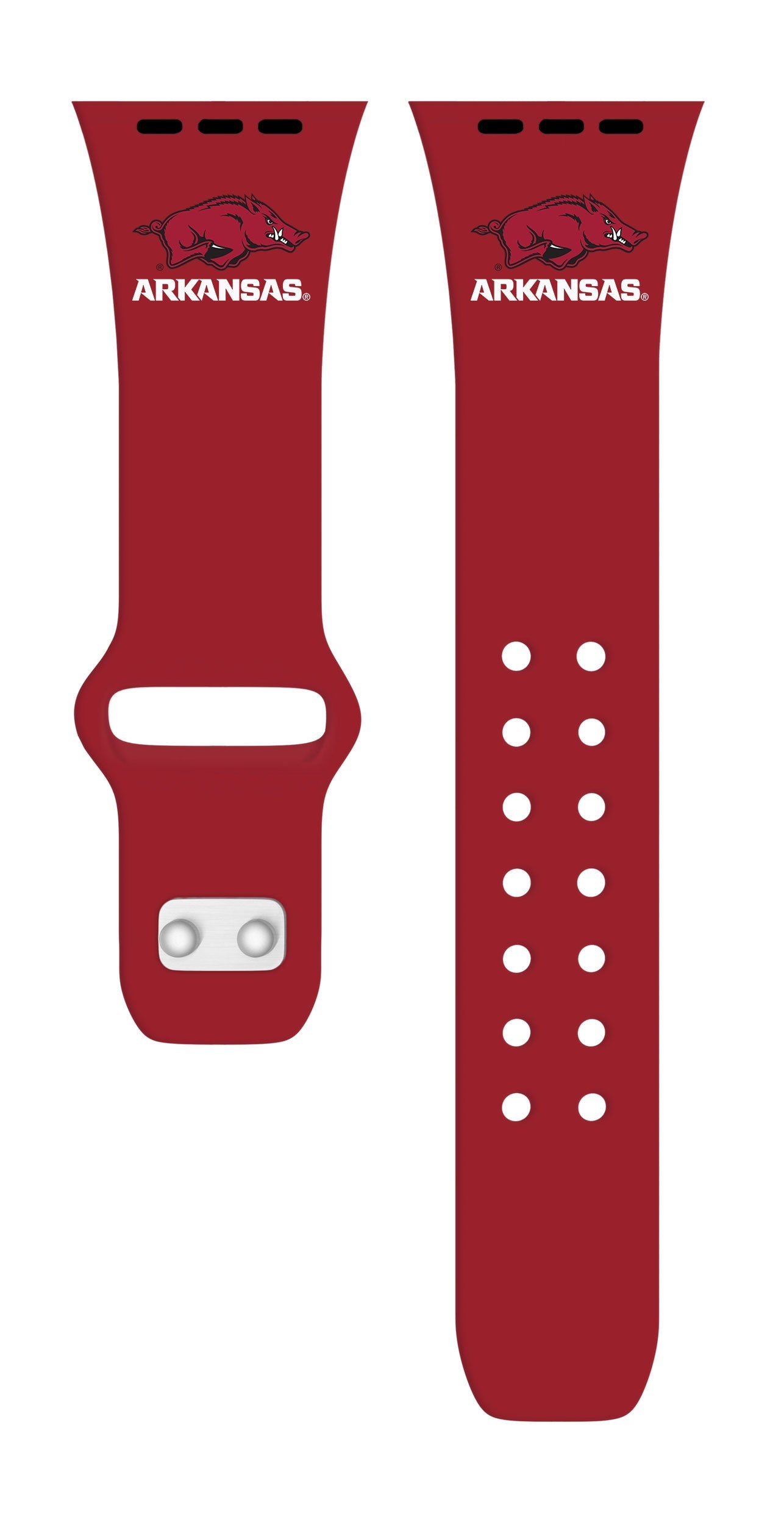 Arkansas Razorbacks HD Apple Watch Band Sports Silicone Strap