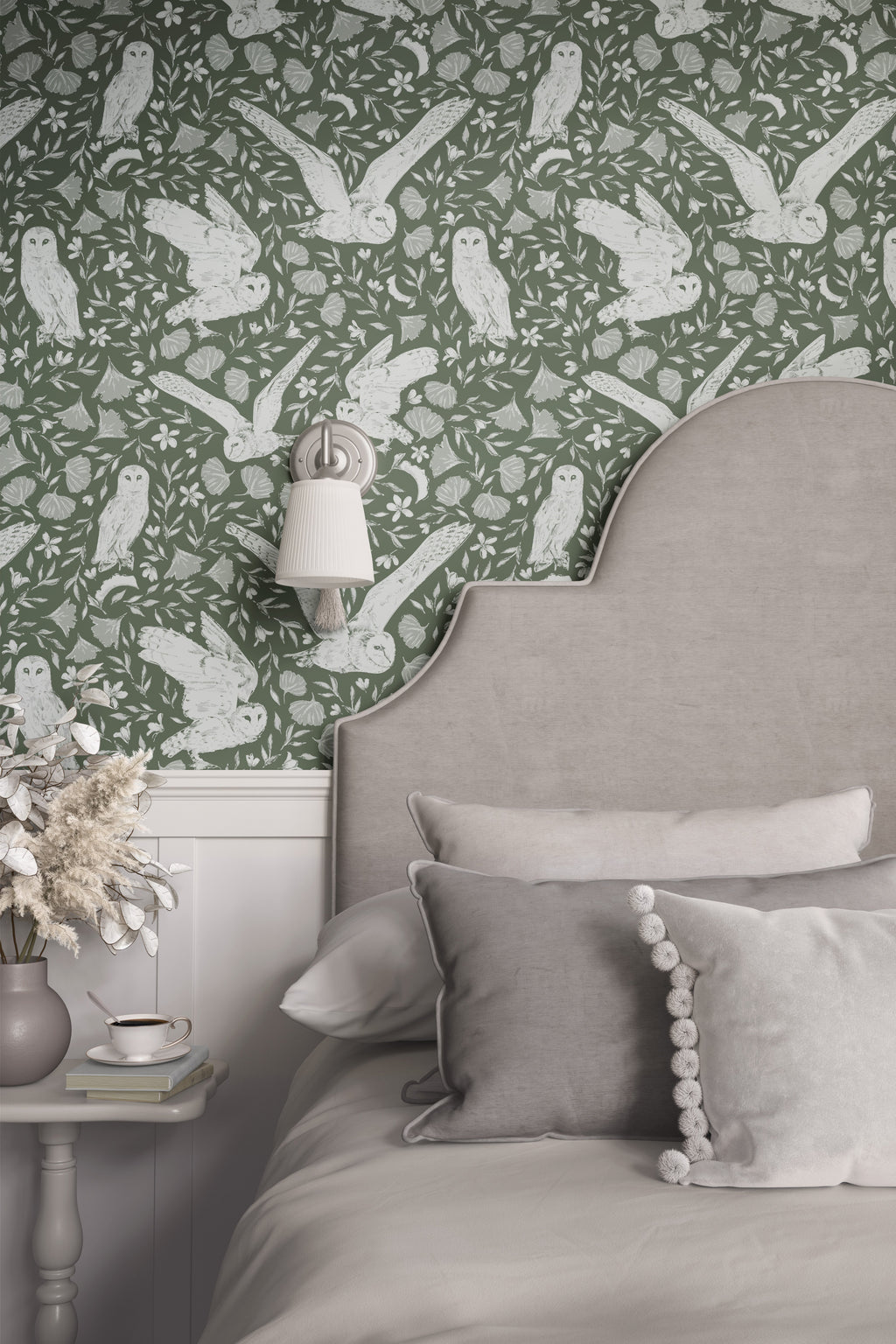 Artemis Removable Wallpaper in Beige, Ochre-Yellow and Brown
