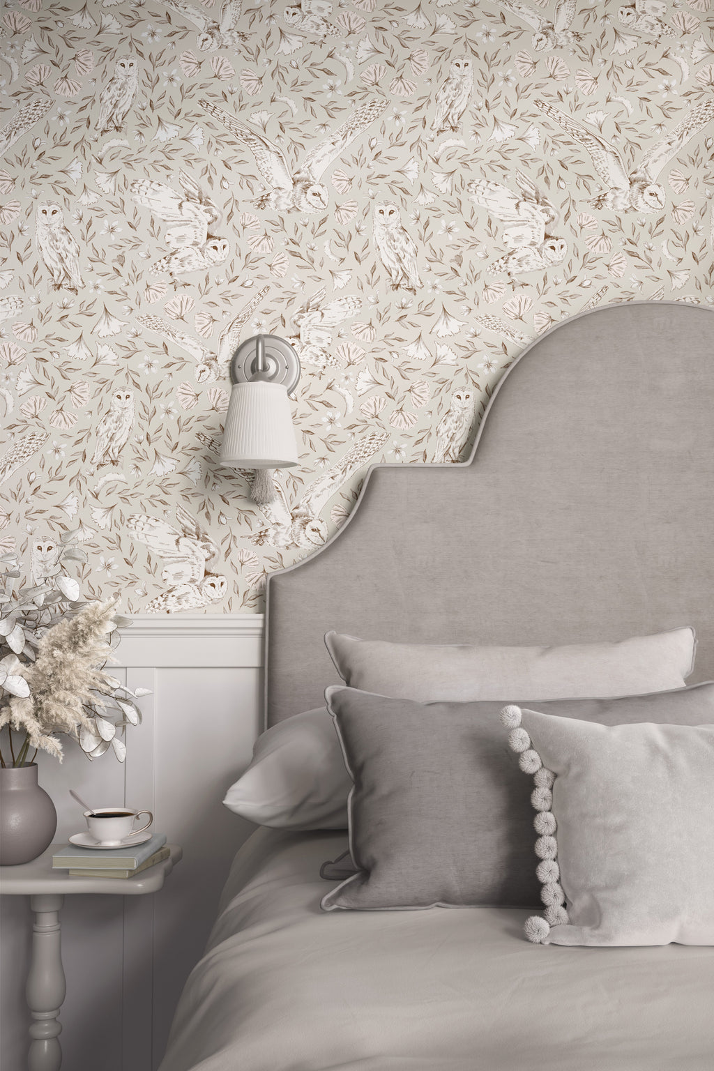 Artemis Removable Wallpaper in Beige, Ochre-Yellow and Brown