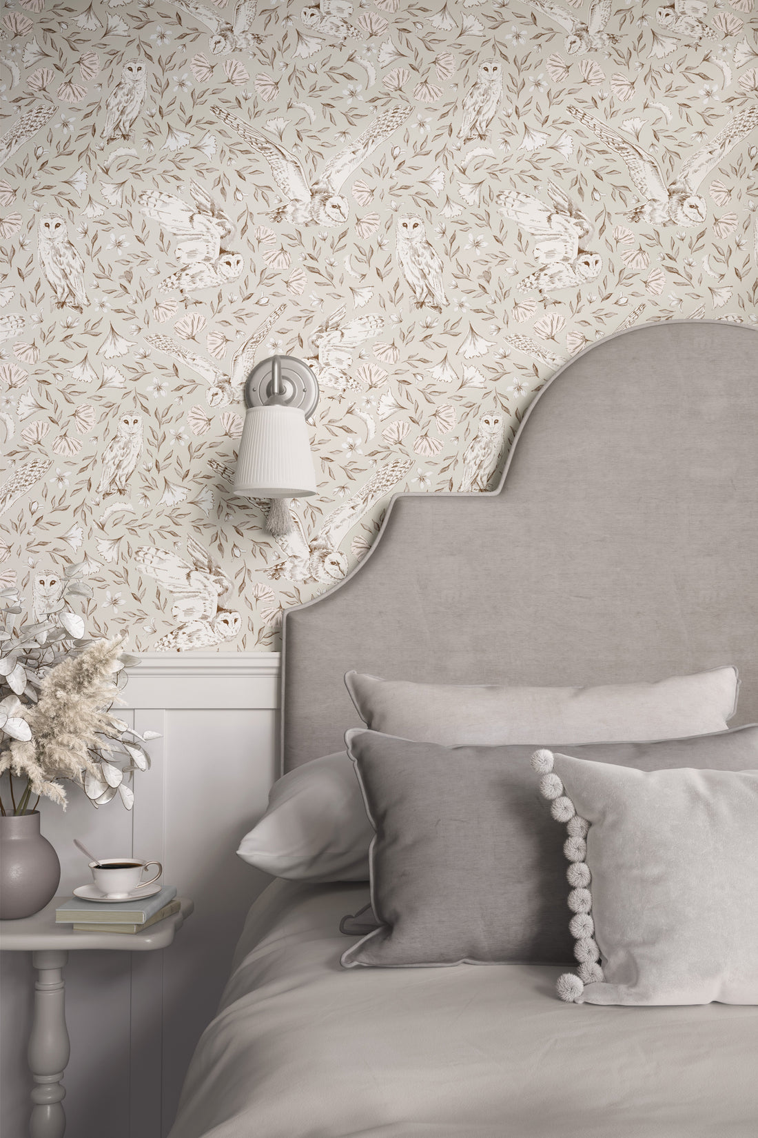 Artemis Removable Wallpaper in Beige, Ochre-Yellow and Brown