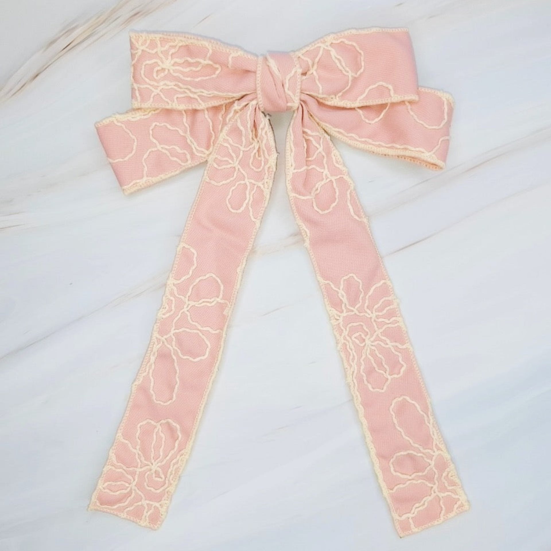 Artful Stitch Bow Hair Clip