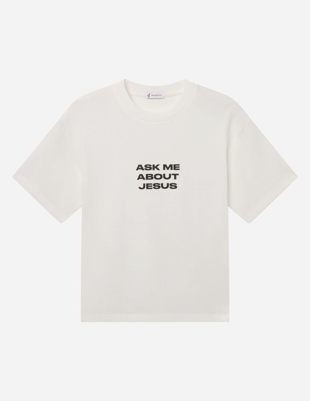Ask Me About Jesus Heavyweight Cotton Boxy Tee - Unisex Streetwear