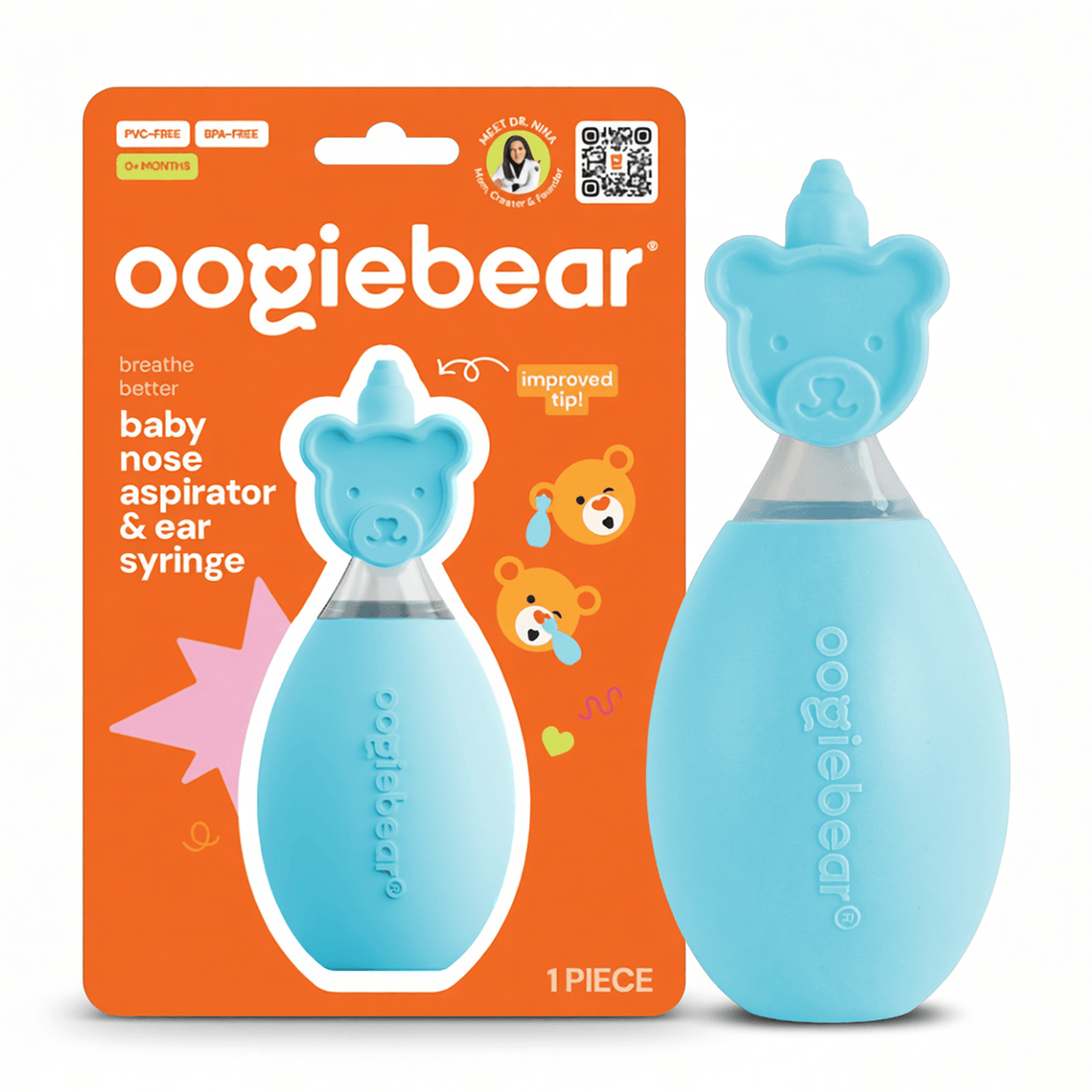 Baby Nose Aspirator & Ear Syringe: Safe Silicone Nasal Relief