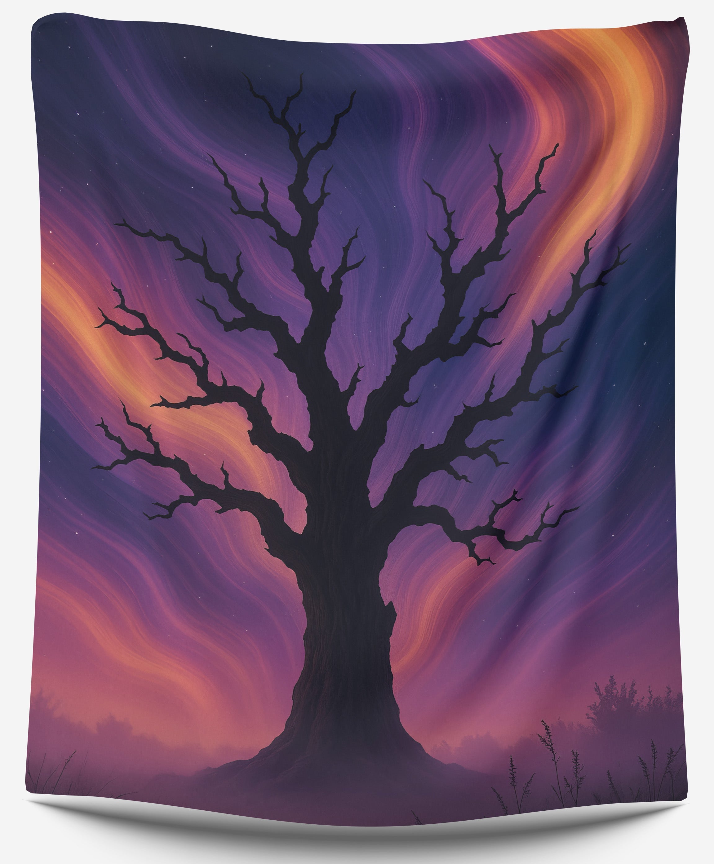 Astral Wither Tree Tapestry