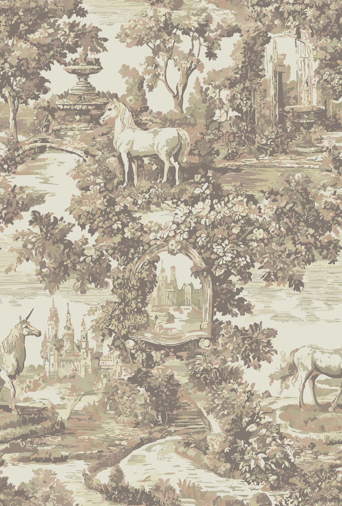 Attlyn Wallpaper by Hosta Pasta Patterns