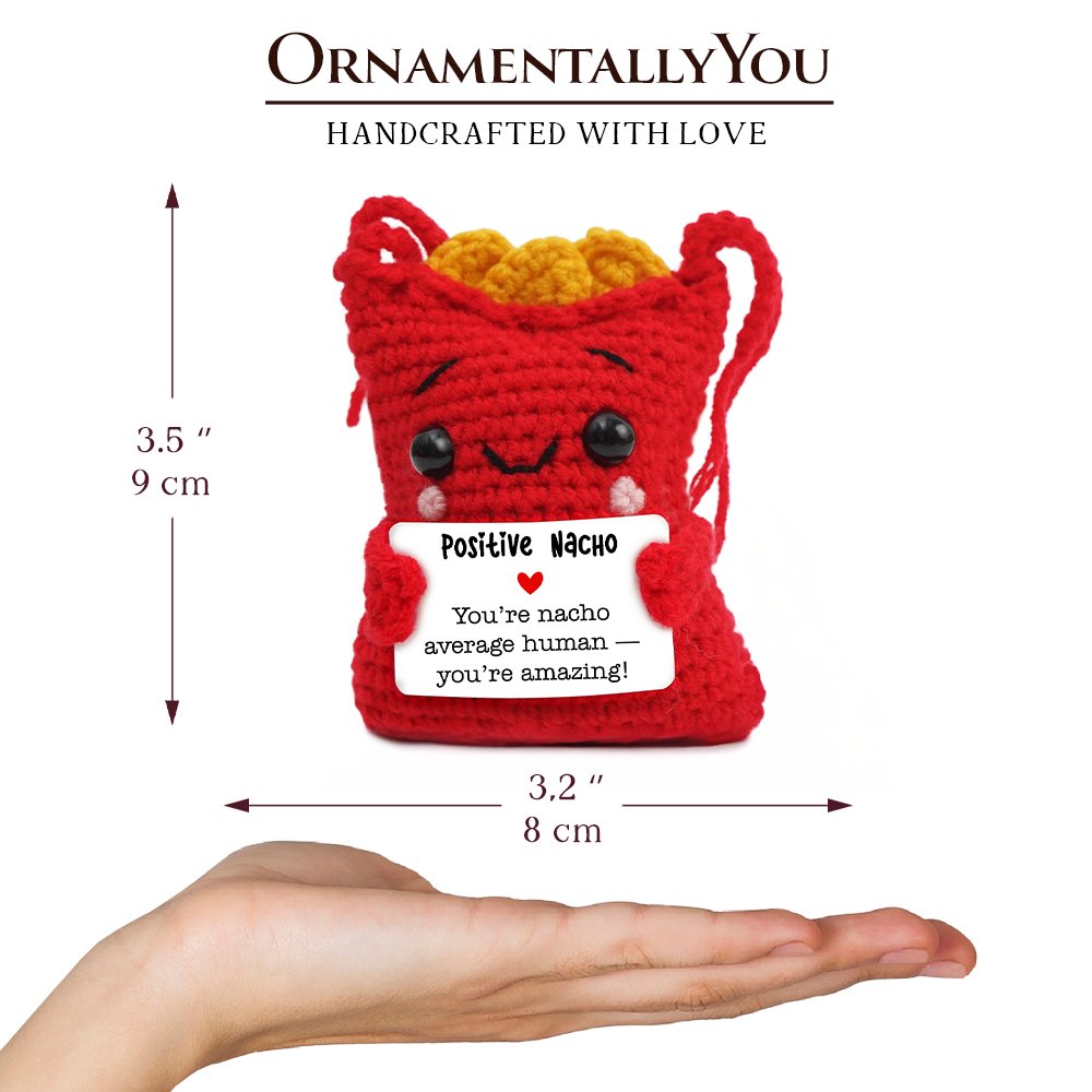 Positive Nacho Crochet Support Doll Kawaii Gift