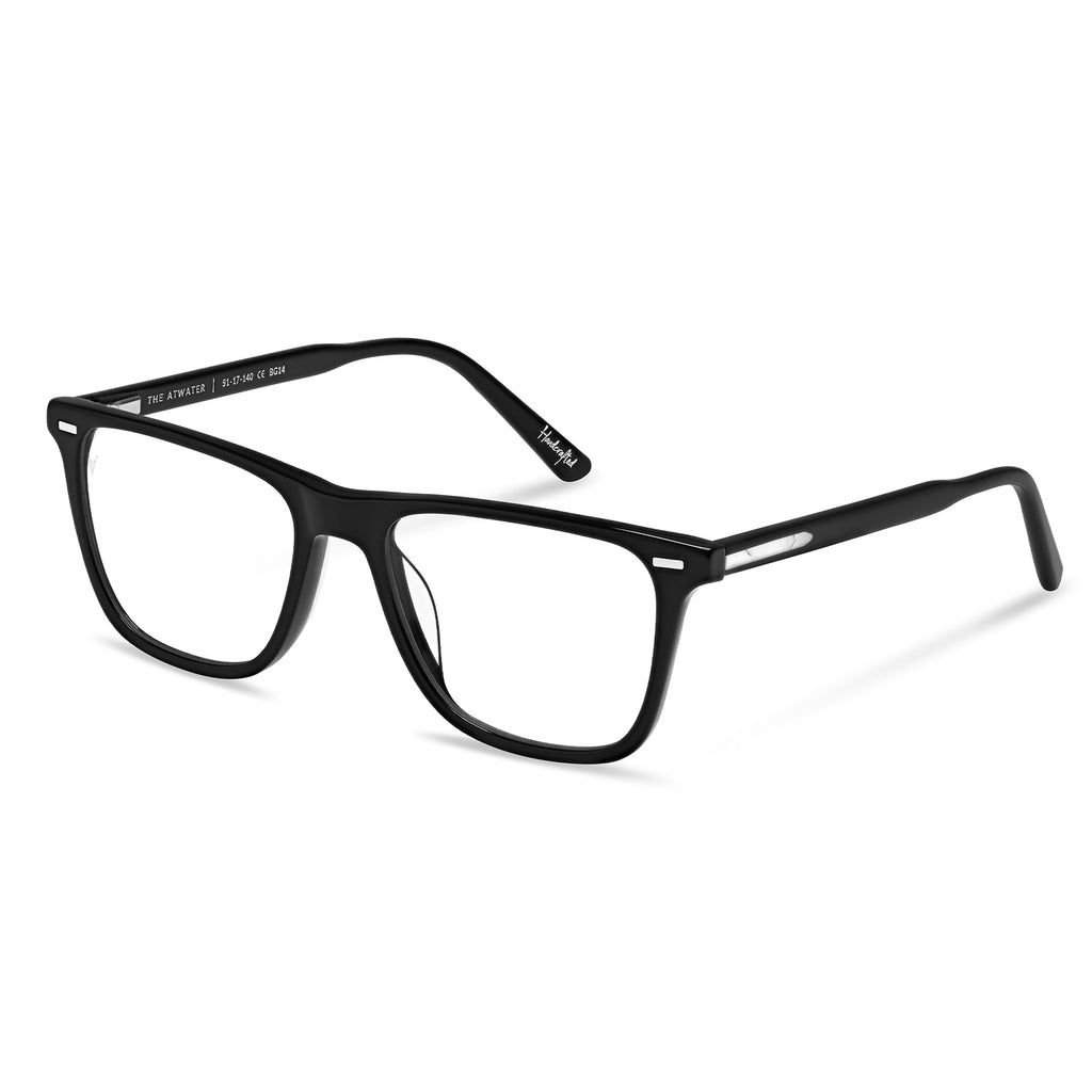 Atwater Blue Light Blocking Glasses in Jet Black