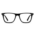 Atwater blue light blocking glasses in jet black featuring a classic, lightweight frame design.
