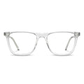 The Atwater blue light glasses in a clear crystal frame