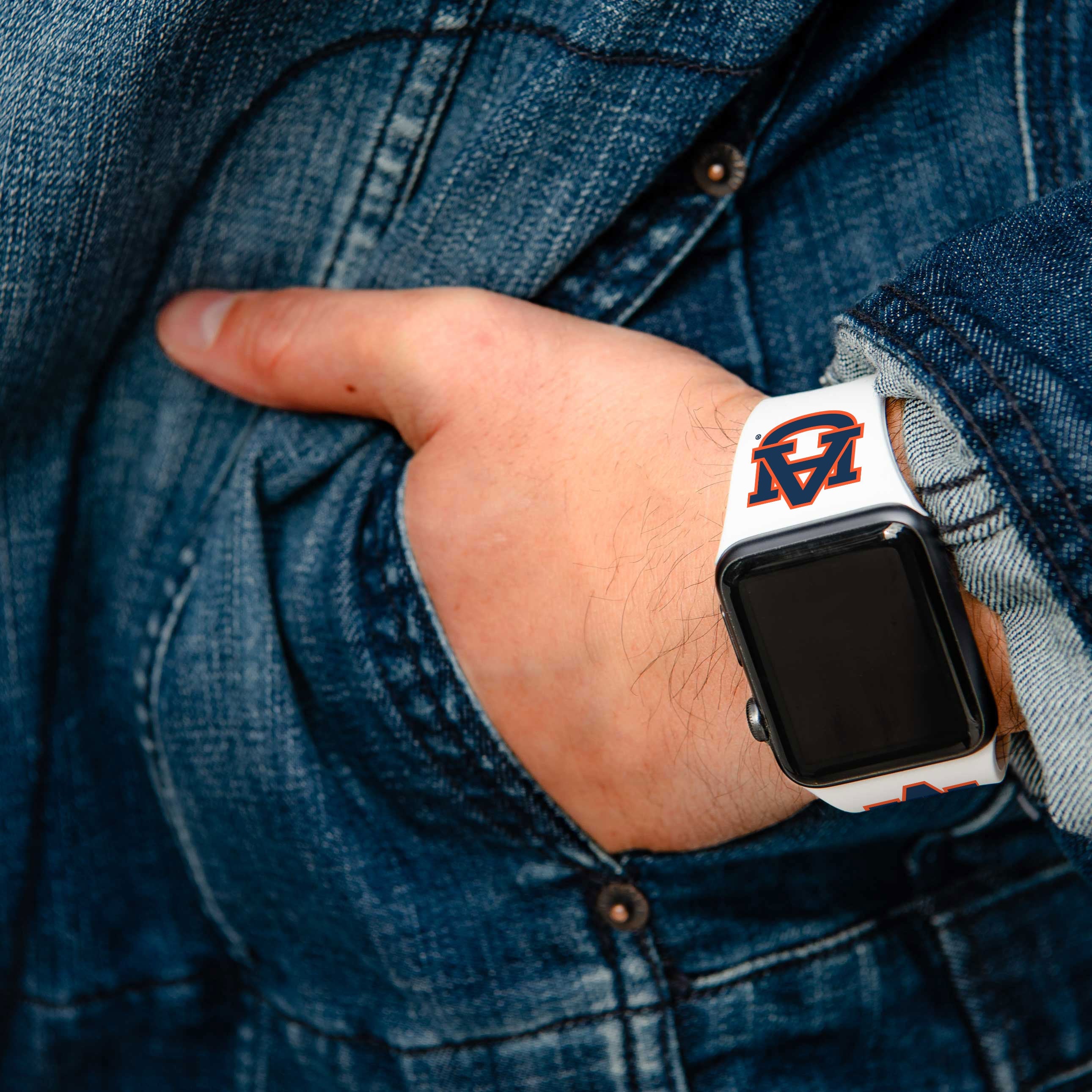 Auburn Tigers Silicone Apple Watch Band