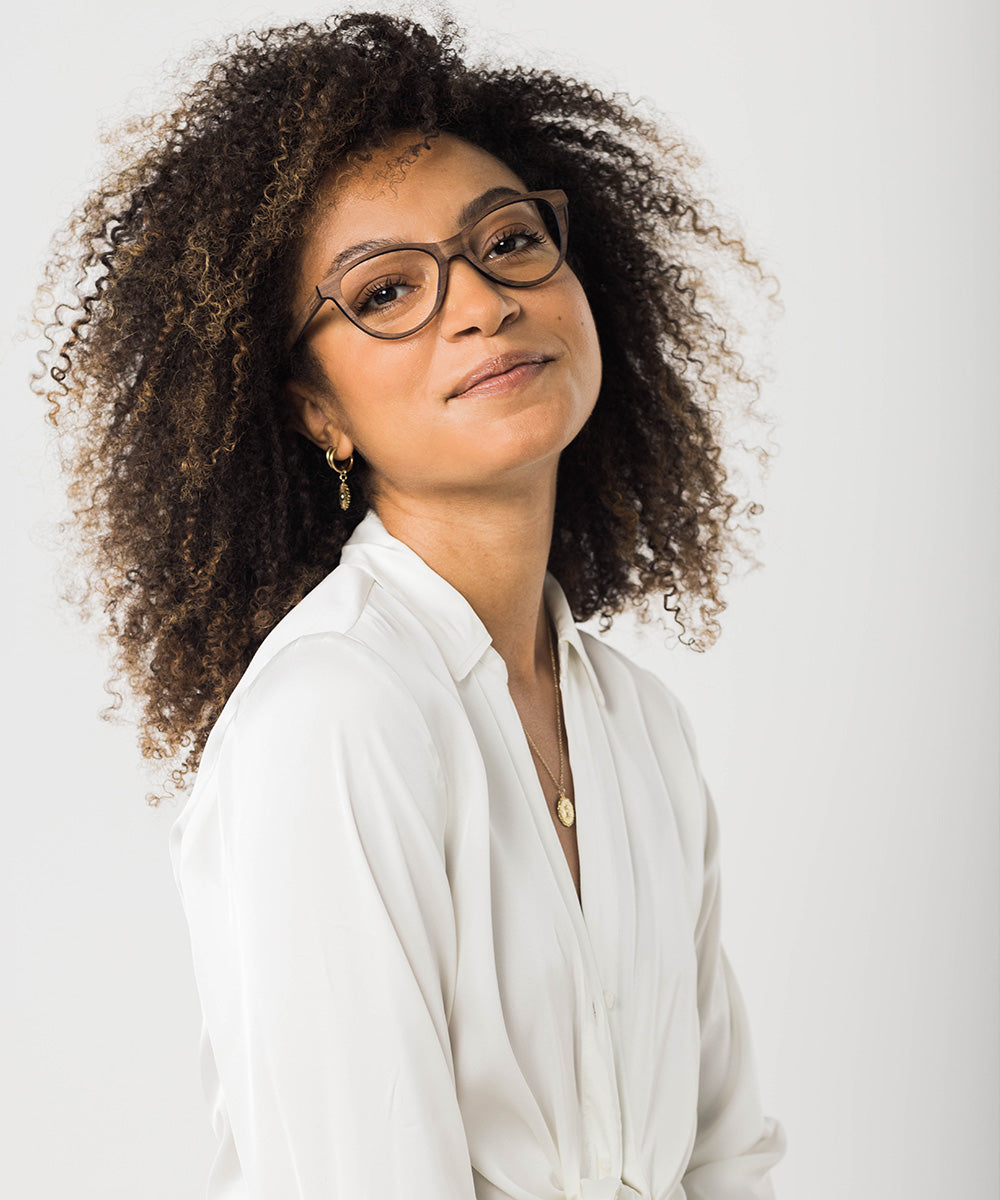 Augustine Carbon Fiber and Wood Modern Eyeglasses
