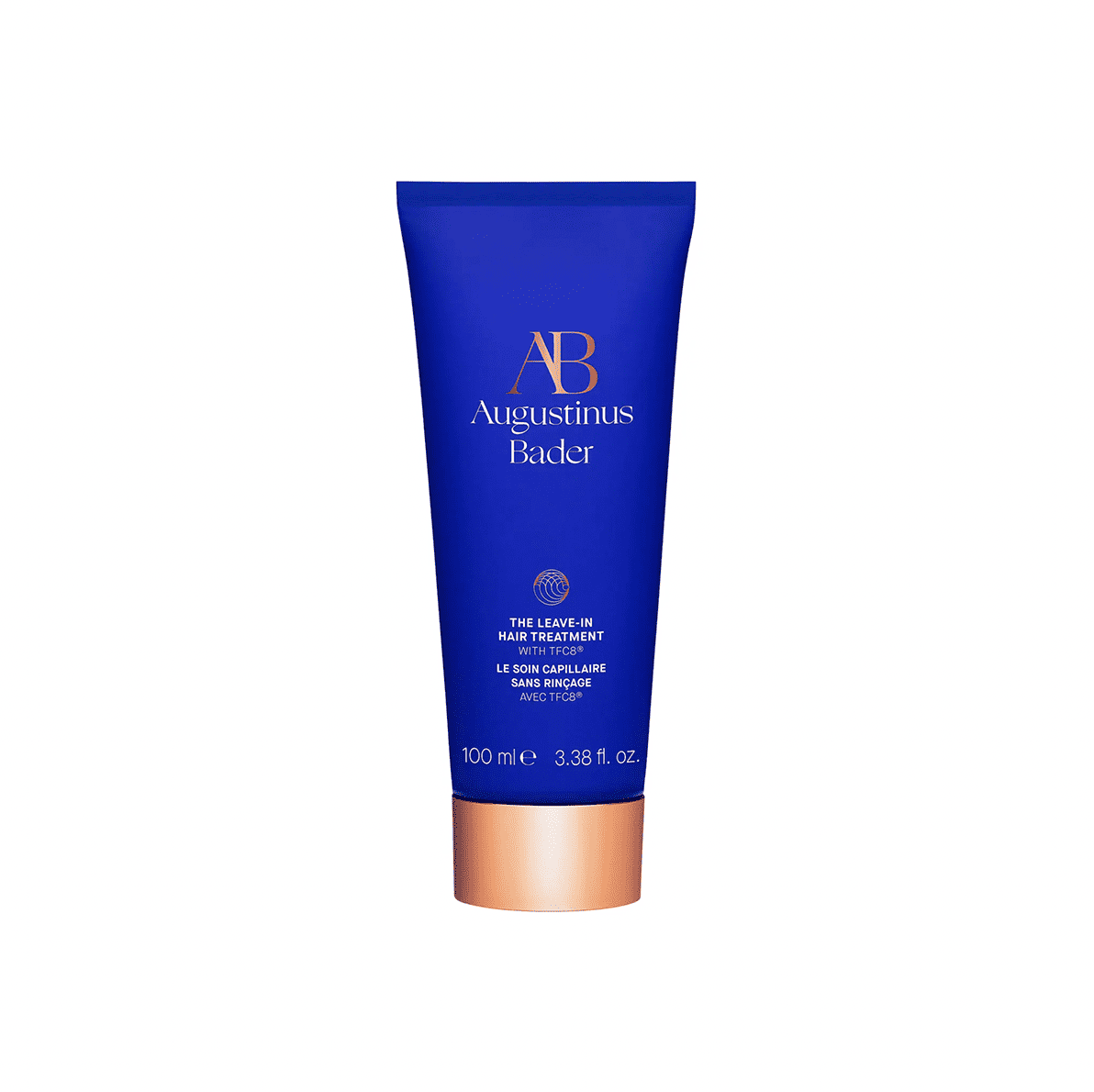 Augustinus Bader The Leave-In Hair Treatment 100ML bottle in blue and gold packaging.