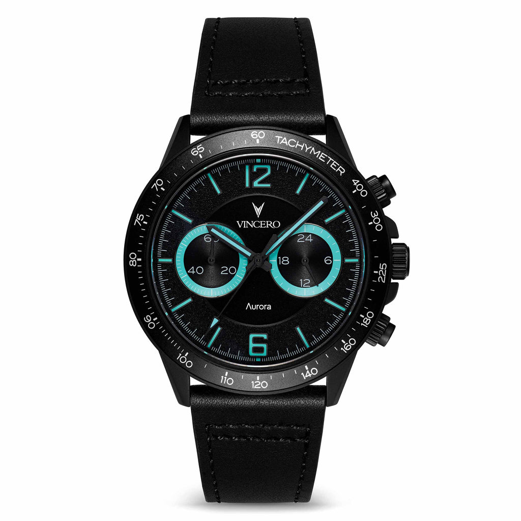The Apex Aurora Nights watch featuring a bold 42mm face and deep color finish