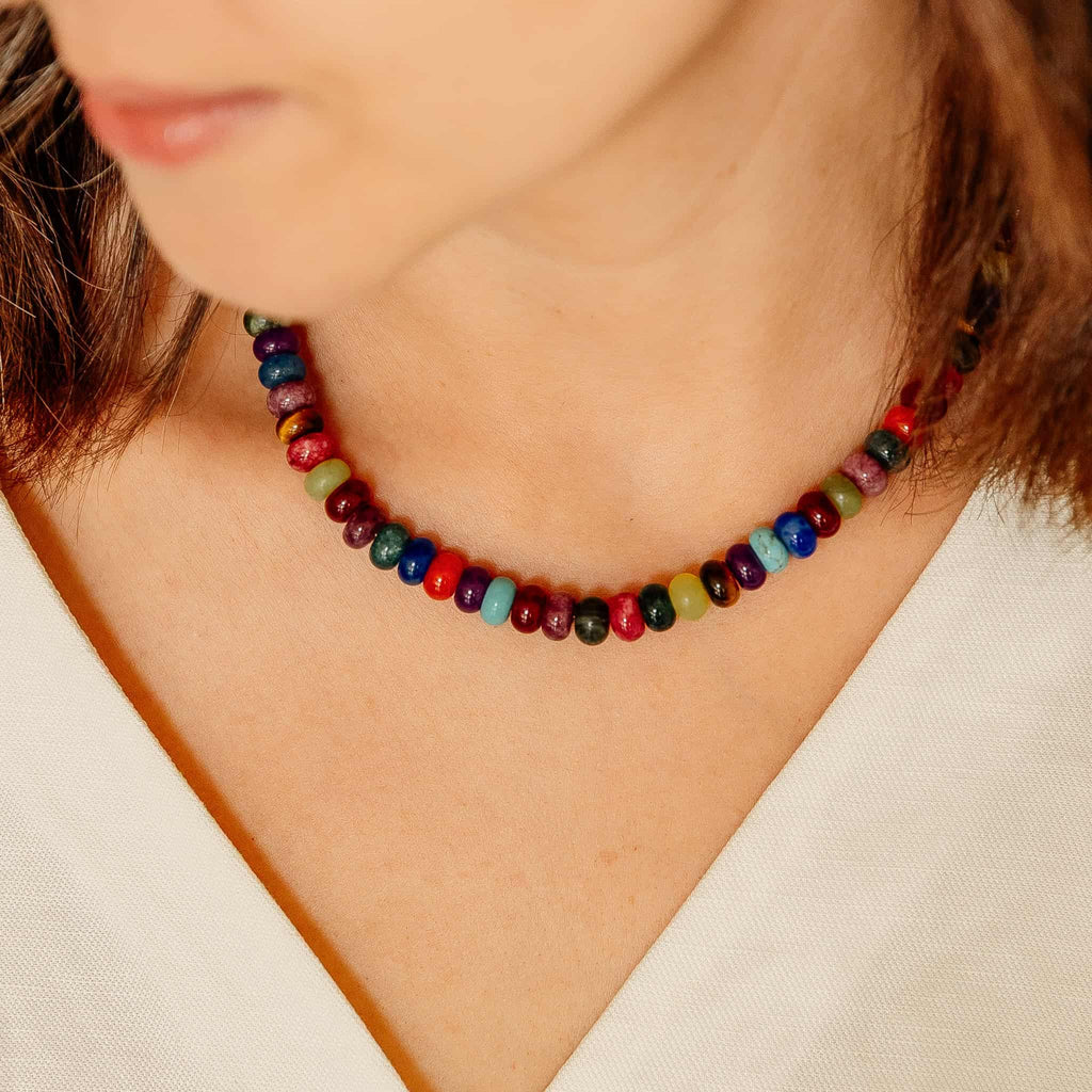 Autumn Candy Beaded Necklace