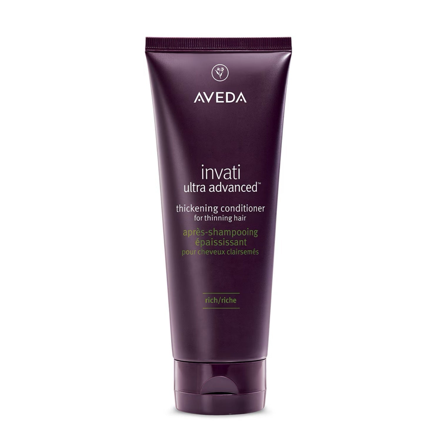 Aveda Invati Ultra Advanced Thickening Conditioner Rich in purple and white packaging